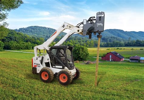 hydraulic post driver skid steer rent|hydraulic t post driver rental.